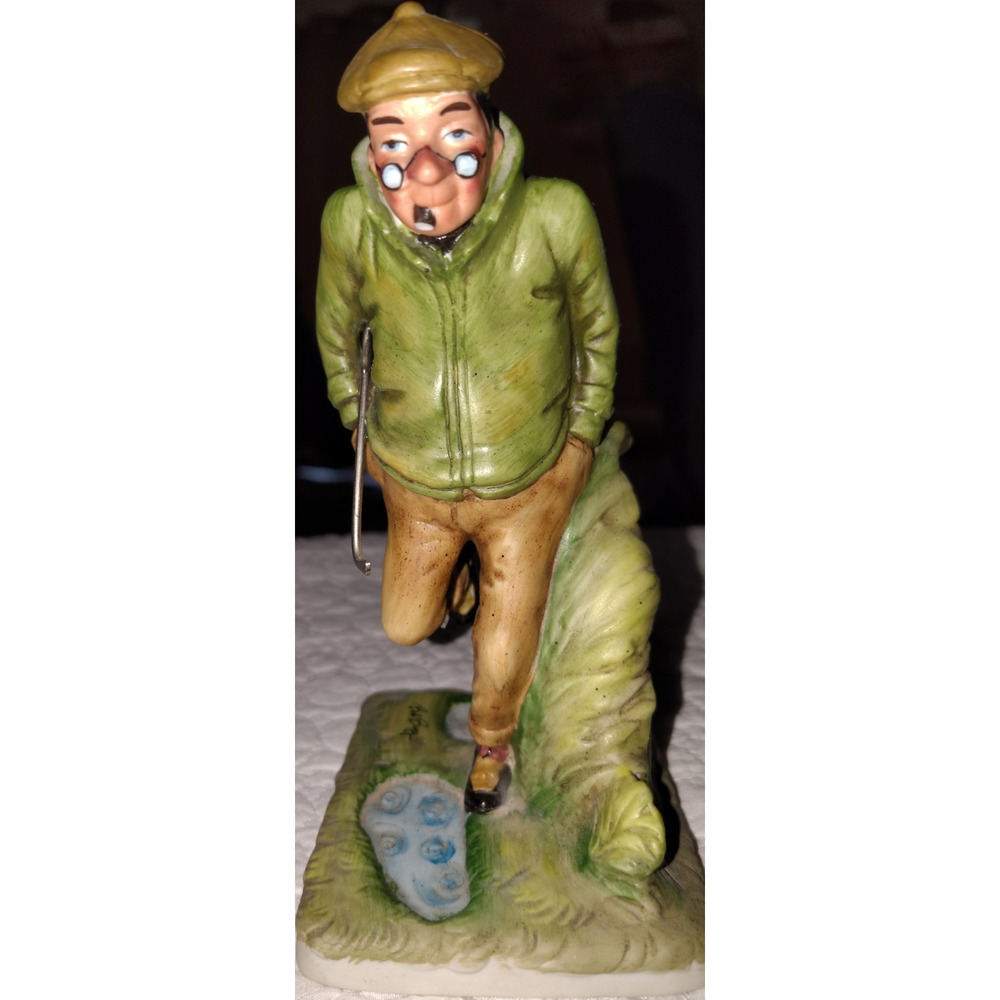 Vintage Reco Bob Bugg "Teed Off" Golf Figurine – Humorous Interludes Exclusive